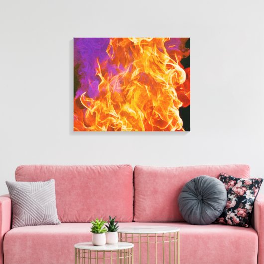 Vuurbranden Abstracte schilderkunst - Afdrukken te (Insitu (Woonkamer))