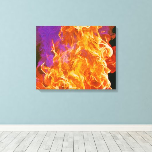 Vuurbranden Abstracte schilderkunst - Afdrukken te (Insitu (Houten vloer))