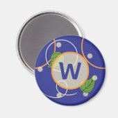 Vuurbranden boven watermagneet magneet (Voorkant / Achterkant)