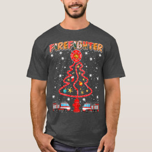 Vuurbrandende kerstboom t-shirt