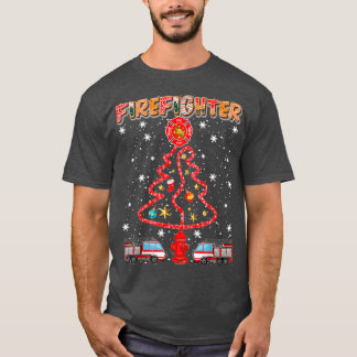 Vuurbrandende kerstboom t-shirt