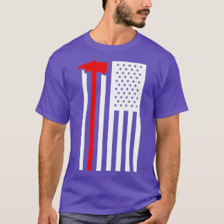 Vuurbrandweerman Amerikaanse vlag Thin Fire Figher T-shirt