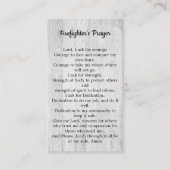 Vuurbrandweerman gebeden met dunne rode lijn visitekaartje (Voorkant)