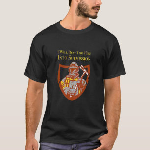 Vuurbrandweerman in de natuur t-shirt