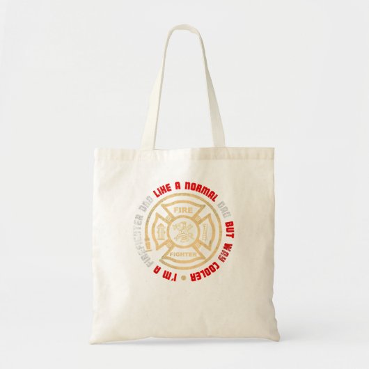 Vuurbrandweerman Mannen Vuurman VS brandweerman Da Tote Bag (Voorkant)