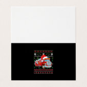 Vuurbrandweerman met kersttentuter-jongen Santa Ha Visitekaartje (Buitenkant ongevouwen)