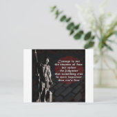 Vuurbrandweerman uit de St. Florian Courage Briefkaart (Staand voorkant)