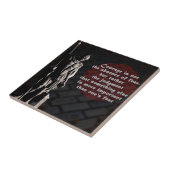 Vuurbrandweerman uit de St. Florian Courage Tegeltje (Zijkant)