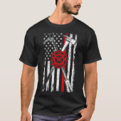 Vuurbrandweerman Zoon Patriottische Gifts Ax Halli T-shirt (Voorkant)