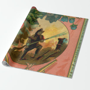 Vuurbrandweerpapier van 1880 - Wapingpapier Cadeaupapier
