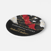 Vuurbrandweertret Thin Red Line Party Papieren Bordje (Gekanteld)