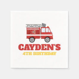 Vuurbrandweervrouw Birthday Party Napkins Servet