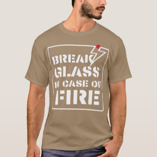 vuurbreekglas in hoesje 1 t-shirt