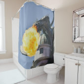 Vuurbrekend trekkenbeeld douchegordijn (In situ)