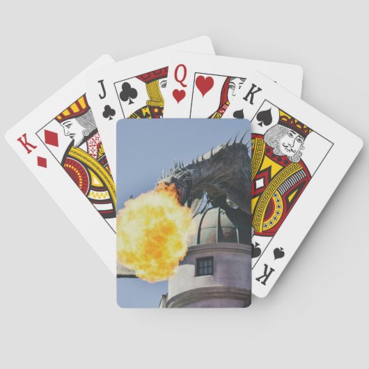 Vuurbrekend trekkenbeeld pokerkaarten (Achterkant)