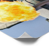 Vuurbrekend trekkenbeeld poster (Hoek)