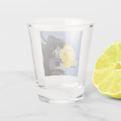 Vuurbrekend trekkenbeeld shot glas (Achterkant)