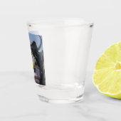 Vuurbrekend trekkenbeeld shot glas (Rechts)