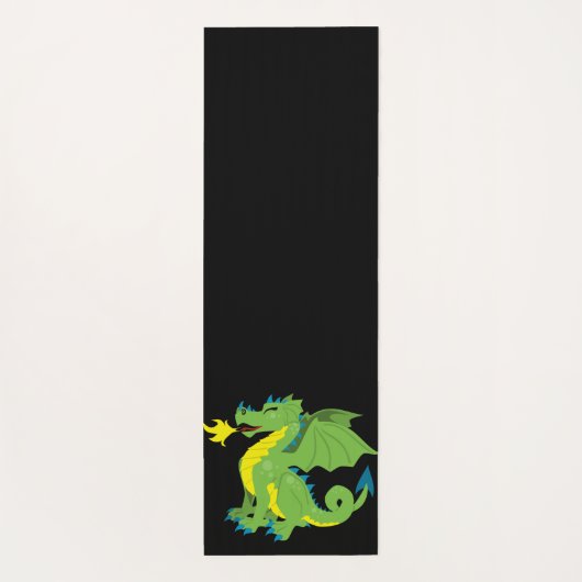 Vuurbrekende draak Yoga Mat (Achterkant)