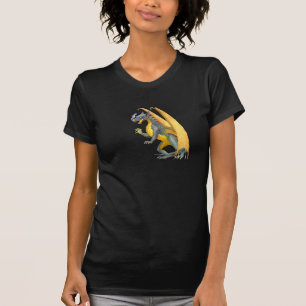 Vuurbrekende drakendames Donkere T-shirt