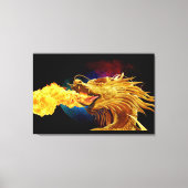 Vuurbreker Draak 3 Kunstschildpad Canvas Afdruk (Voorkant)