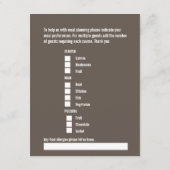 Vuurbruin voor weduwenmaaltijd informatiekaartje (Achterkant)