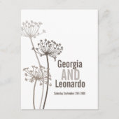 Vuurbruin voor weduwenmaaltijd informatiekaartje (Voorkant)