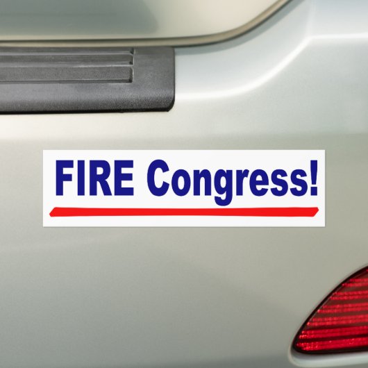 Vuurcongres Bumpersticker (Op auto)