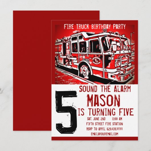 Vuurdaagse uitvindingen van brandweerlieden kaart (Voorkant / Achterkant)