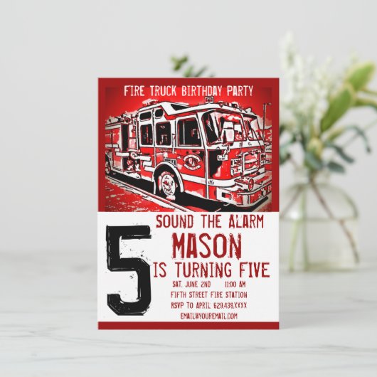 Vuurdaagse uitvindingen van brandweerlieden kaart (Staand voorkant)