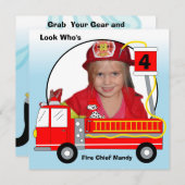 Vuurdagse uitvindingen brandweermotor kaart (Voorkant / Achterkant)