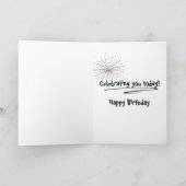 Vuurdagvuurwerk in wolken op 4 juli kaart (Binnen)