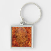 Vuurdemon Square Sleutelhanger (Voorkant)