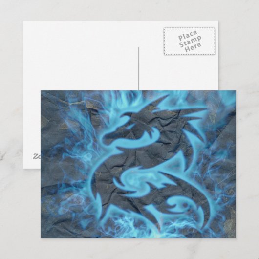 Vuurdraak Briefkaart (Voorkant / Achterkant)