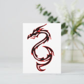 Vuurdraak Briefkaart (Staand voorkant)