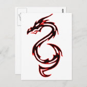 Vuurdraak Briefkaart (Voorkant / Achterkant)