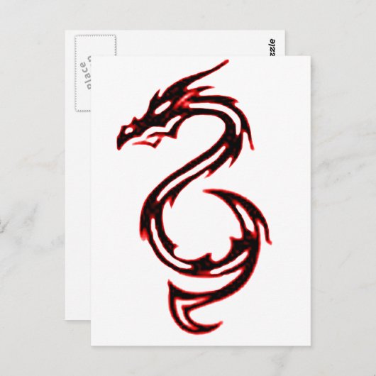 Vuurdraak Briefkaart (Voorkant / Achterkant)