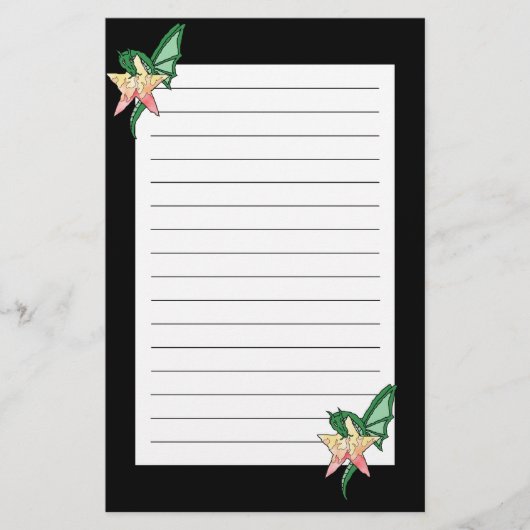 Vuurdraak Briefpapier (Voorkant)