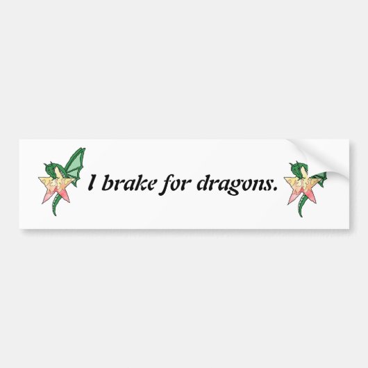 Vuurdraak Bumpersticker (Voorkant)