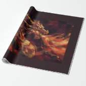 Vuurdraak Cadeaupapier (Uitgerold)