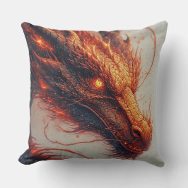 Vuurdraak Energie Mythic Power Design Kussen