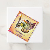 Vuurdraak Energie Verwarmingsplein Bedankjes Labels (In situ)