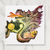 Vuurdraak Energie Verwarmingsplein Bedankjes Labels (Achterkant)