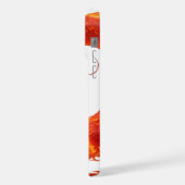 Vuurdraak Fantasie Kunstontwerp, Mythologisch Weze iPhone Hoesje (Linkerkant)