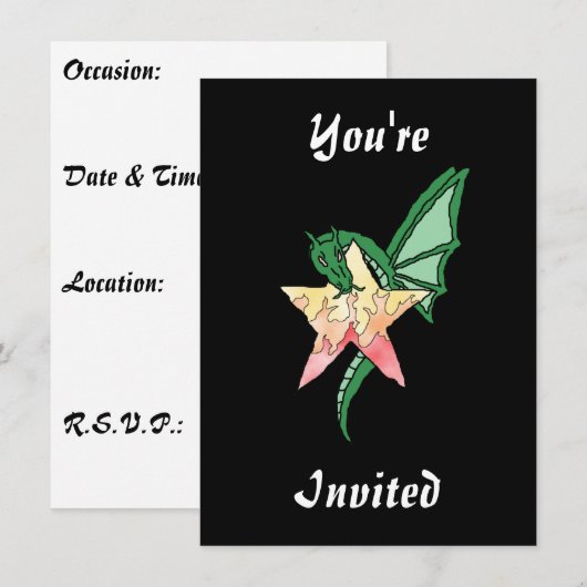 Vuurdraak Kaart (Voorkant / Achterkant)