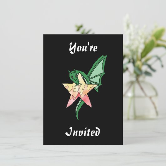 Vuurdraak Kaart (Staand voorkant)