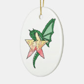 Vuurdraak Keramisch Ornament (Links)