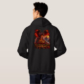 Vuurdraak Kroon Fantasy Draak Pullover Hoodie (Achterkant volledig)
