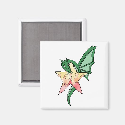 Vuurdraak Magneet (Voorkant / Achterkant)