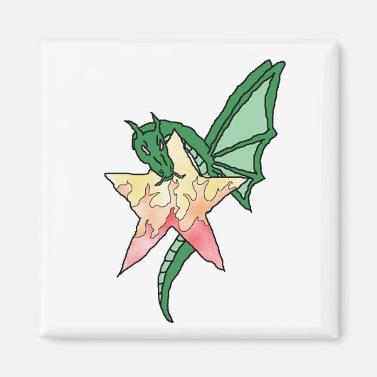 Vuurdraak Magneet (Voorkant)